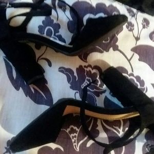 Chucky strap black heels